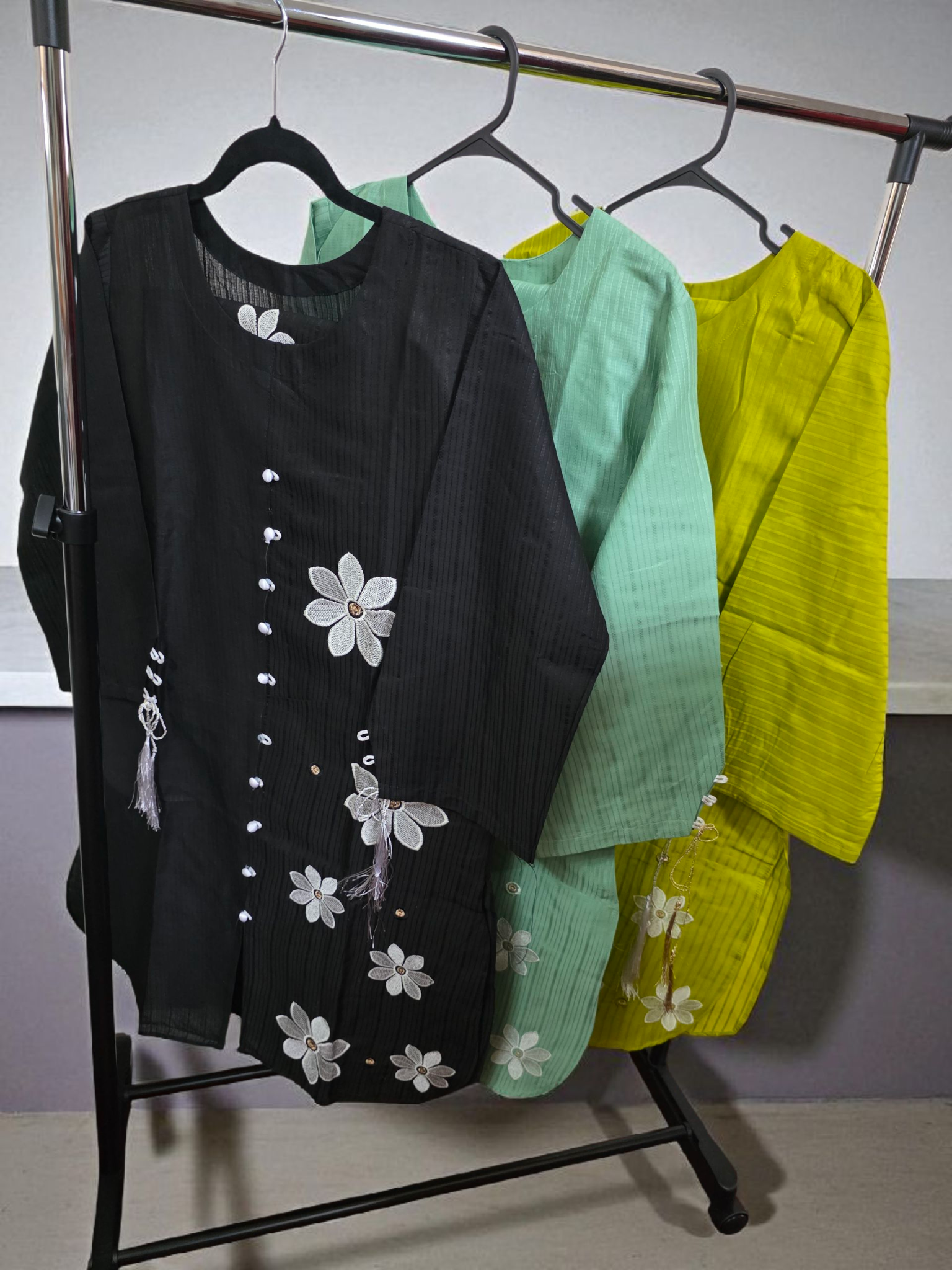 2pc Elegant sleeve string detail, coord set