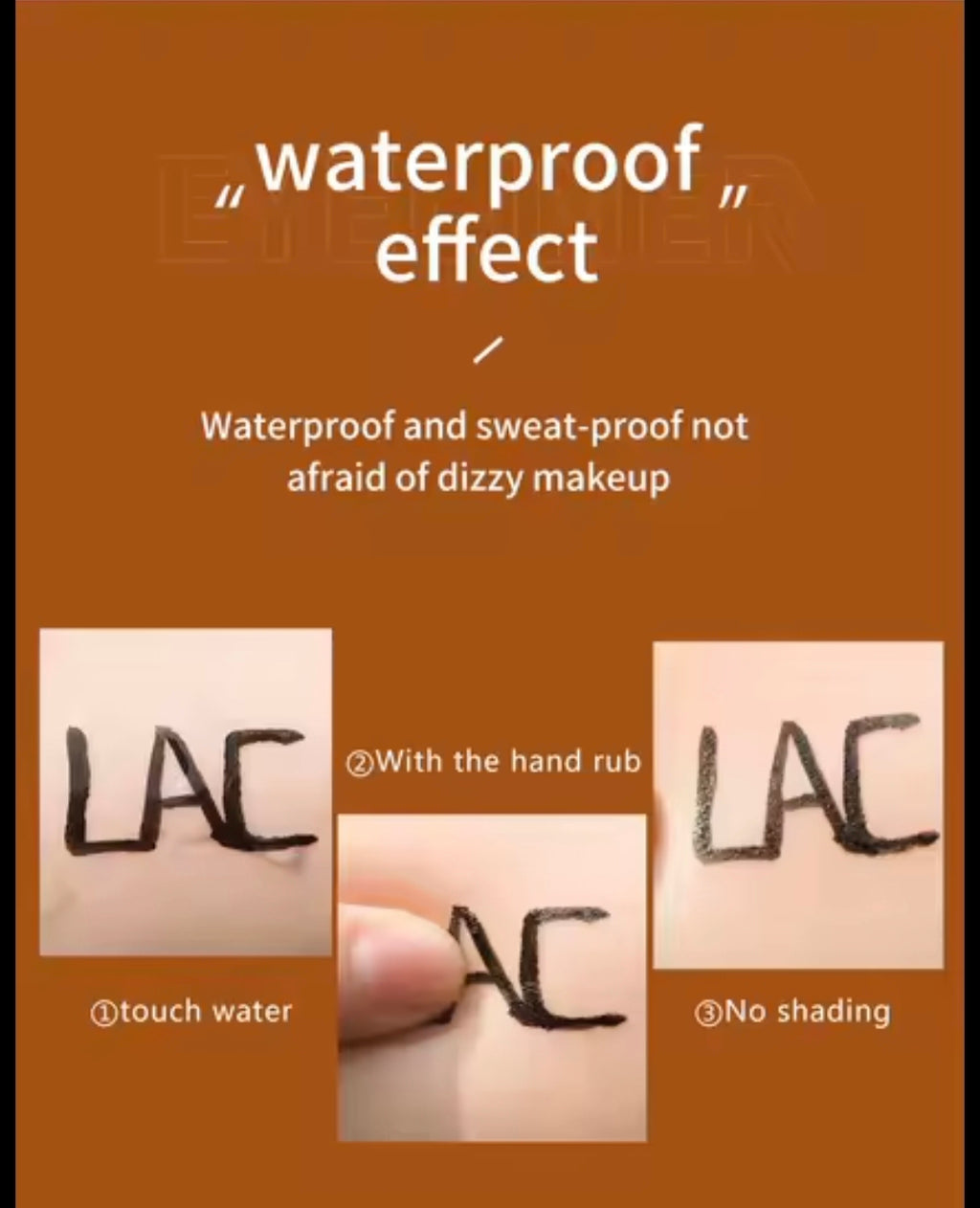 Eyelash Glue Pen Eyeliner. Self-adhesive, Black