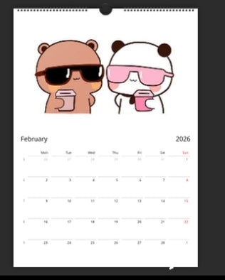 Bubu Dudu Wall calendars 2026 (EU & Rest of World)