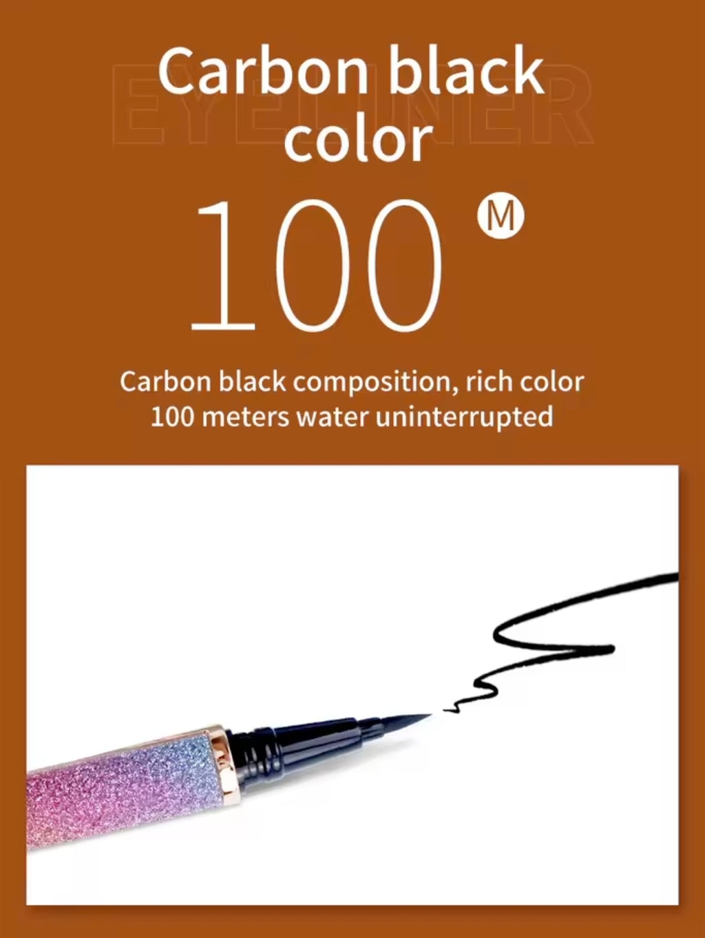 Eyelash Glue Pen Eyeliner. Self-adhesive, Black